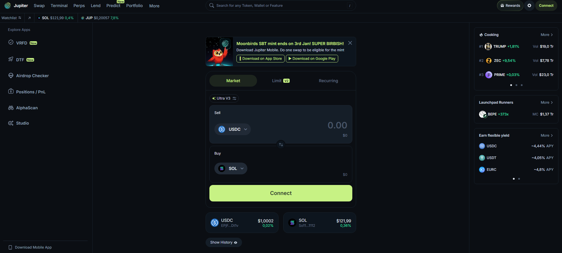 Buy Solana on Jupiter