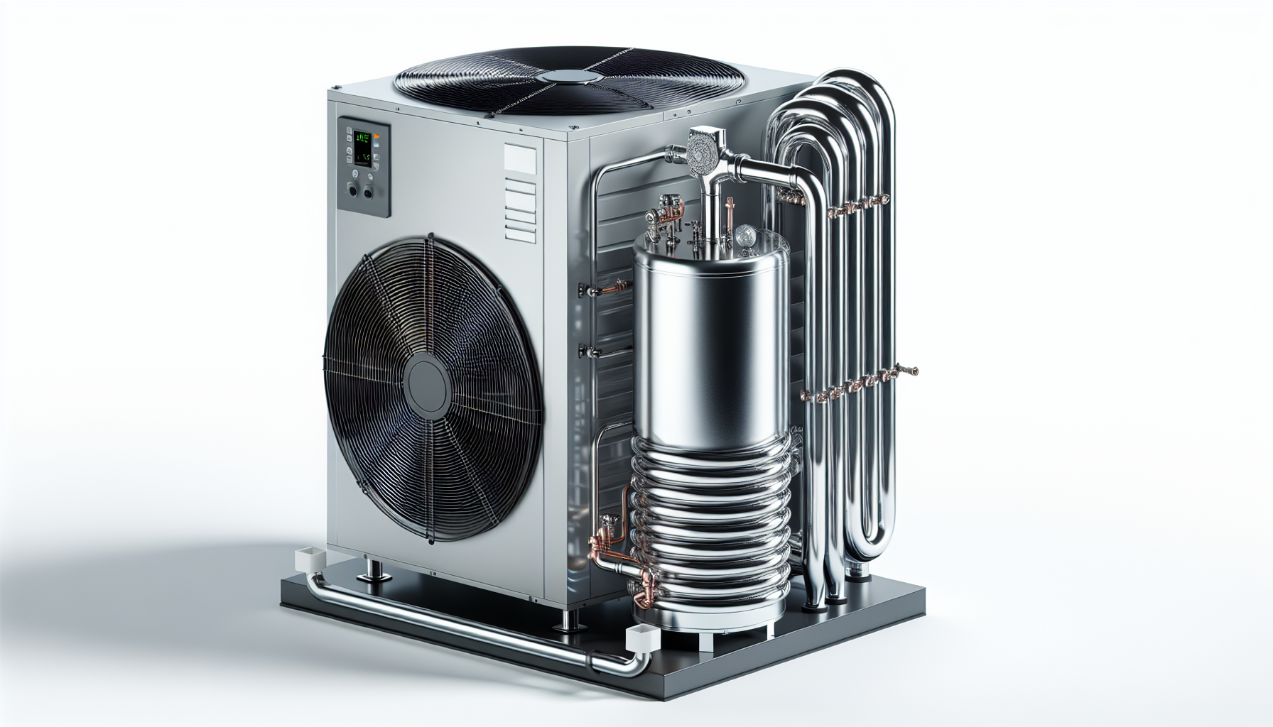 Heat pump hot water system components