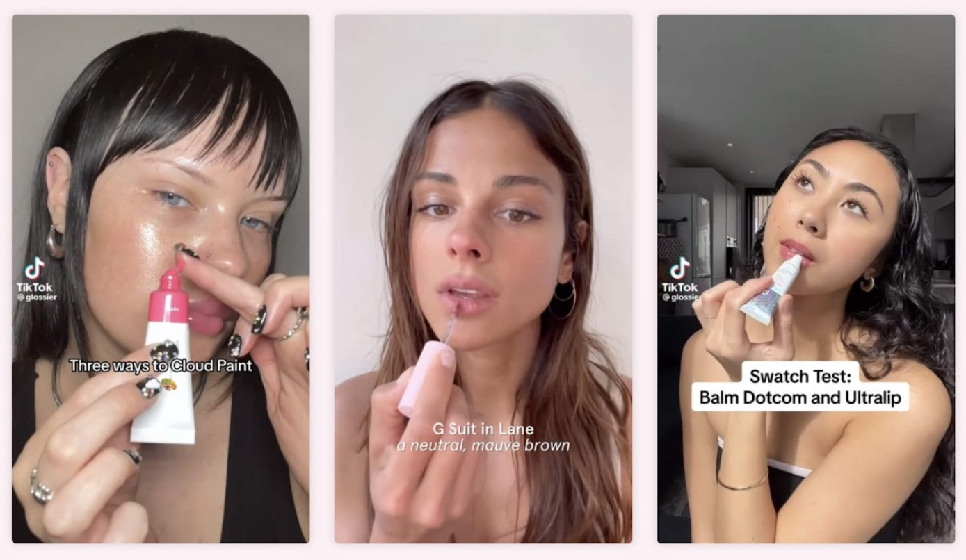 Glossier user generated content