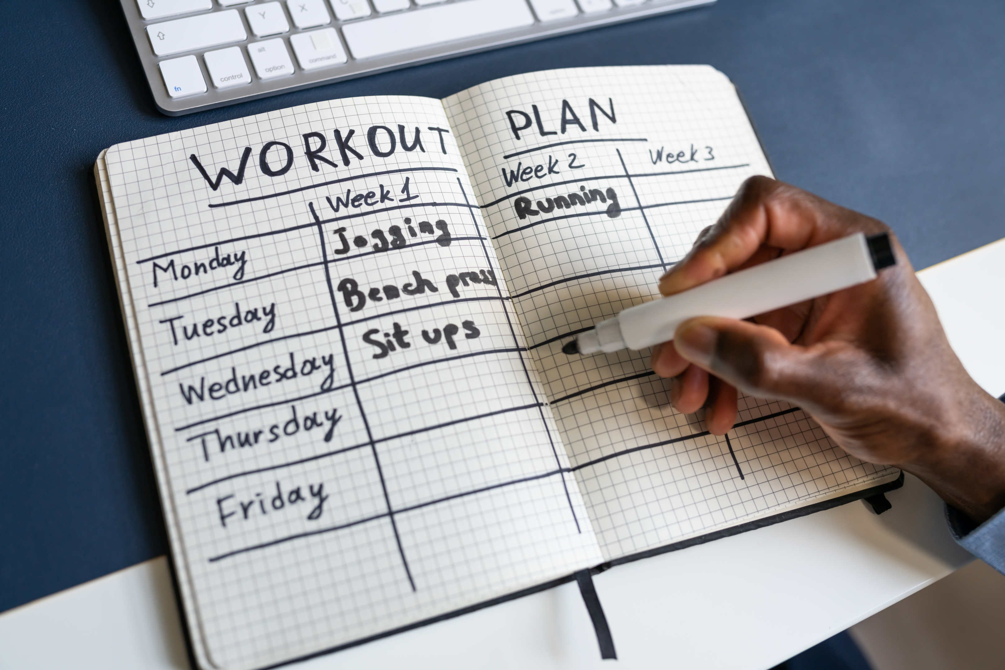 Lose weight in 2 months by creating a workout plan.