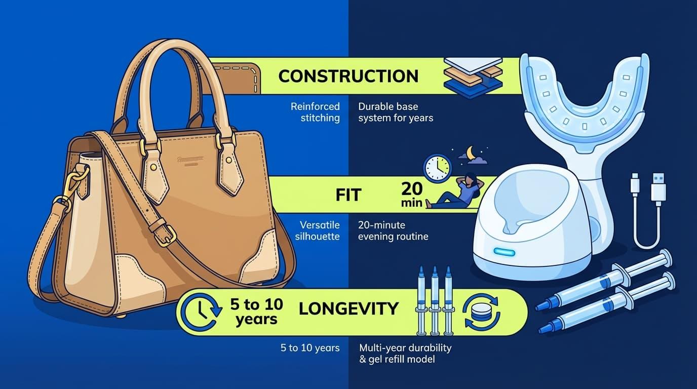 Why a Whitening Kit Is Like a Good Handbag