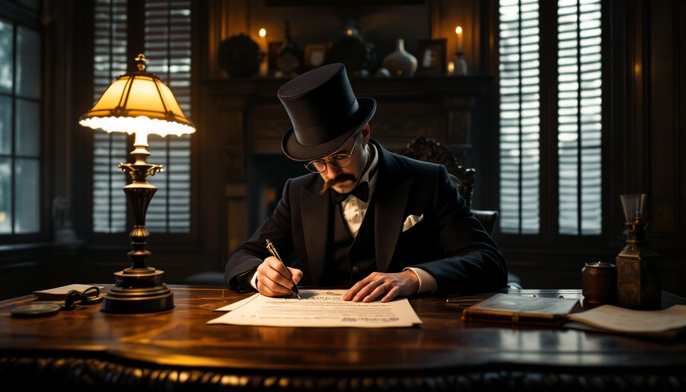 A person filling out a tax court petition form on a desk.