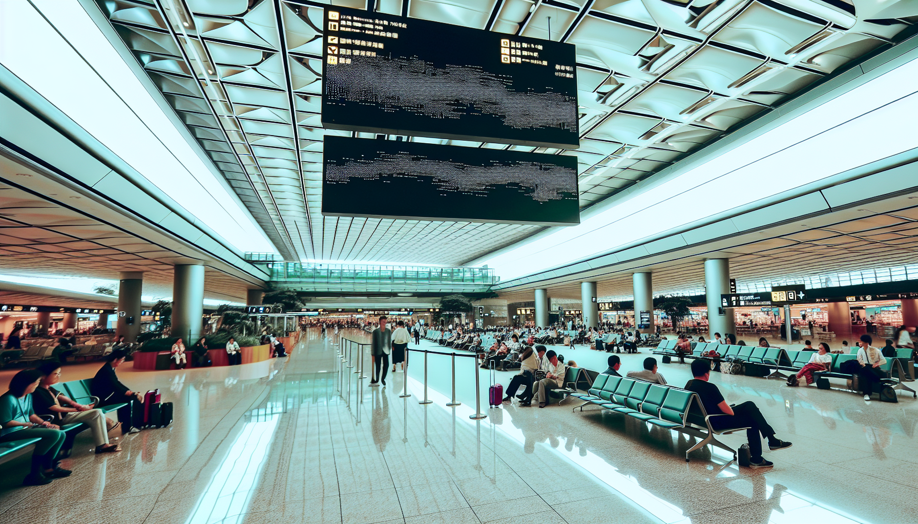 Interior of JFK Terminal 1