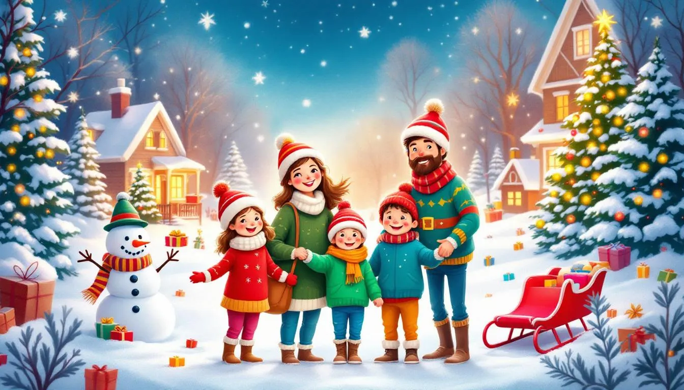 A joyful family capturing memories during a photoshoot.