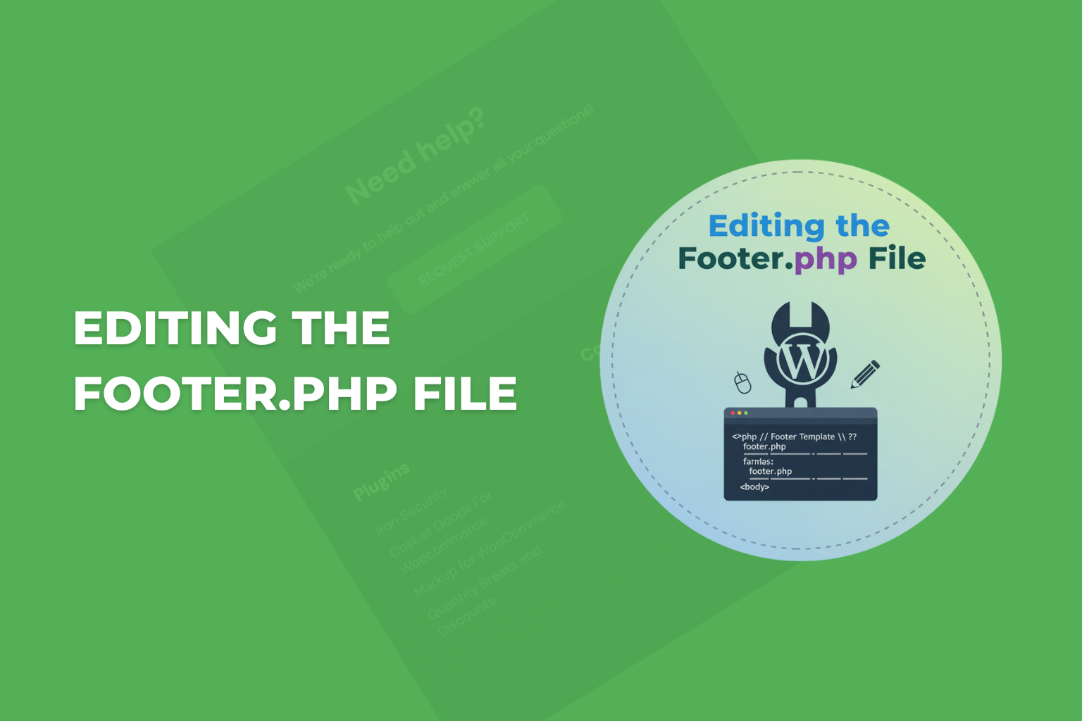 Editing the Footer.php File