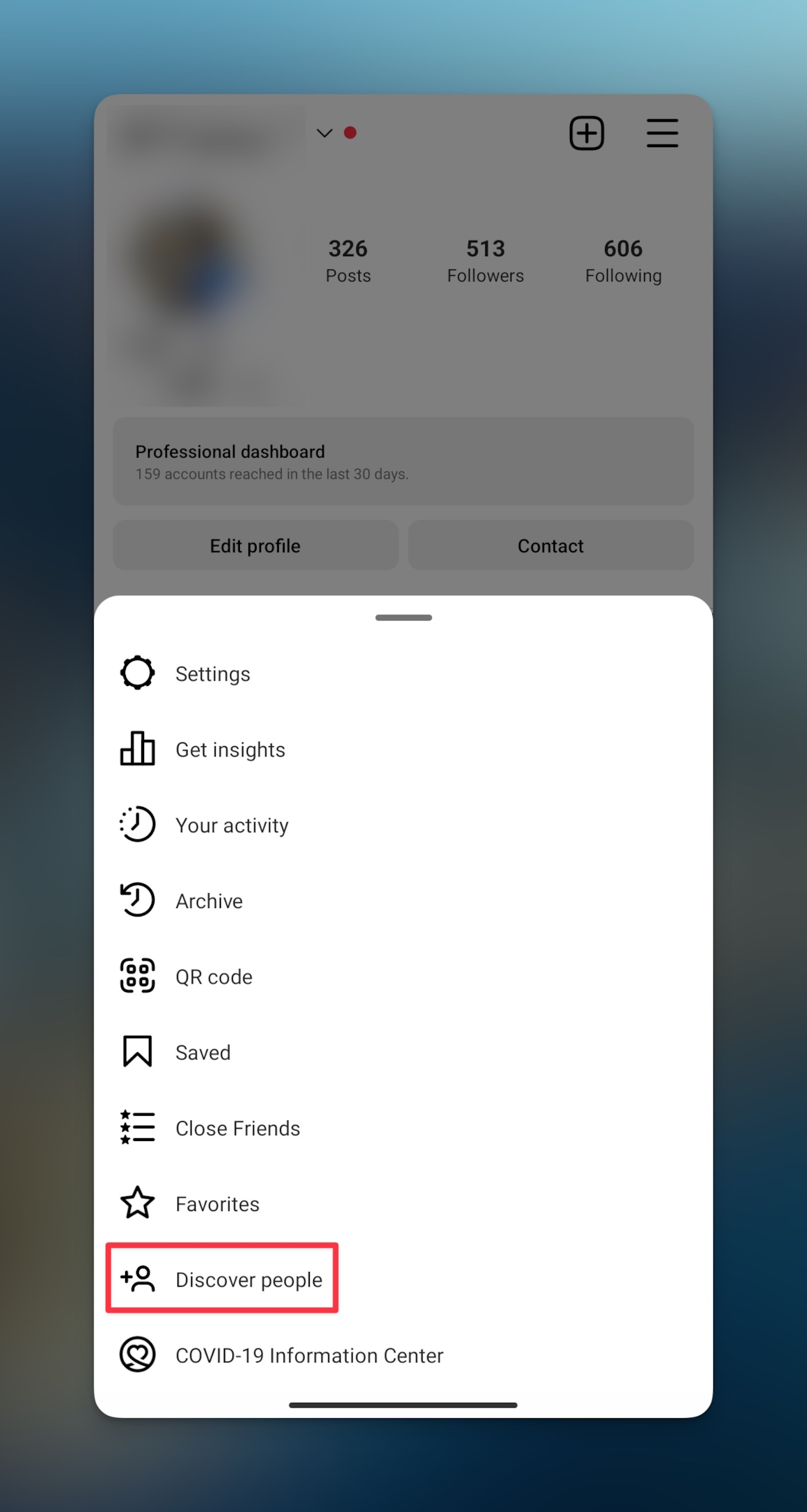 Remote.tools shows to discover people on Instagram app for Android