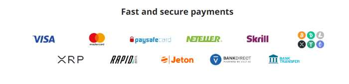 Loads of payment methods for deposit and withdrawal options at Casino Days