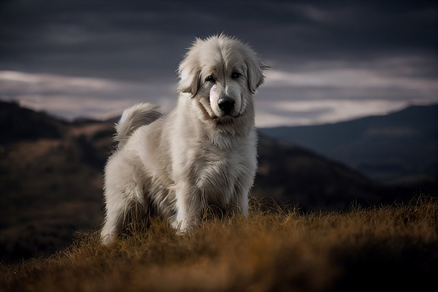 pyrenean mountain dog, security dog, animal