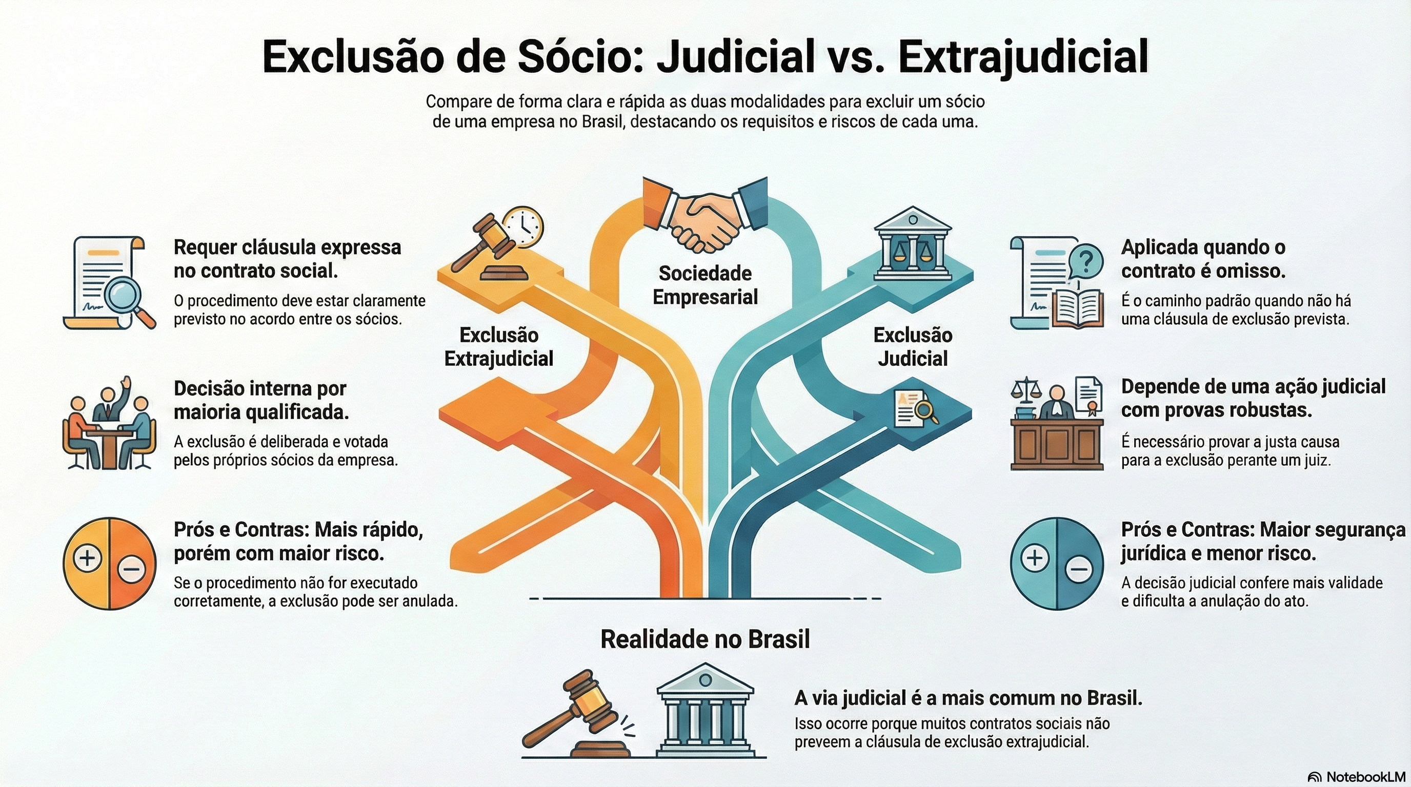 Exclusão do sócio: qual via adotar?