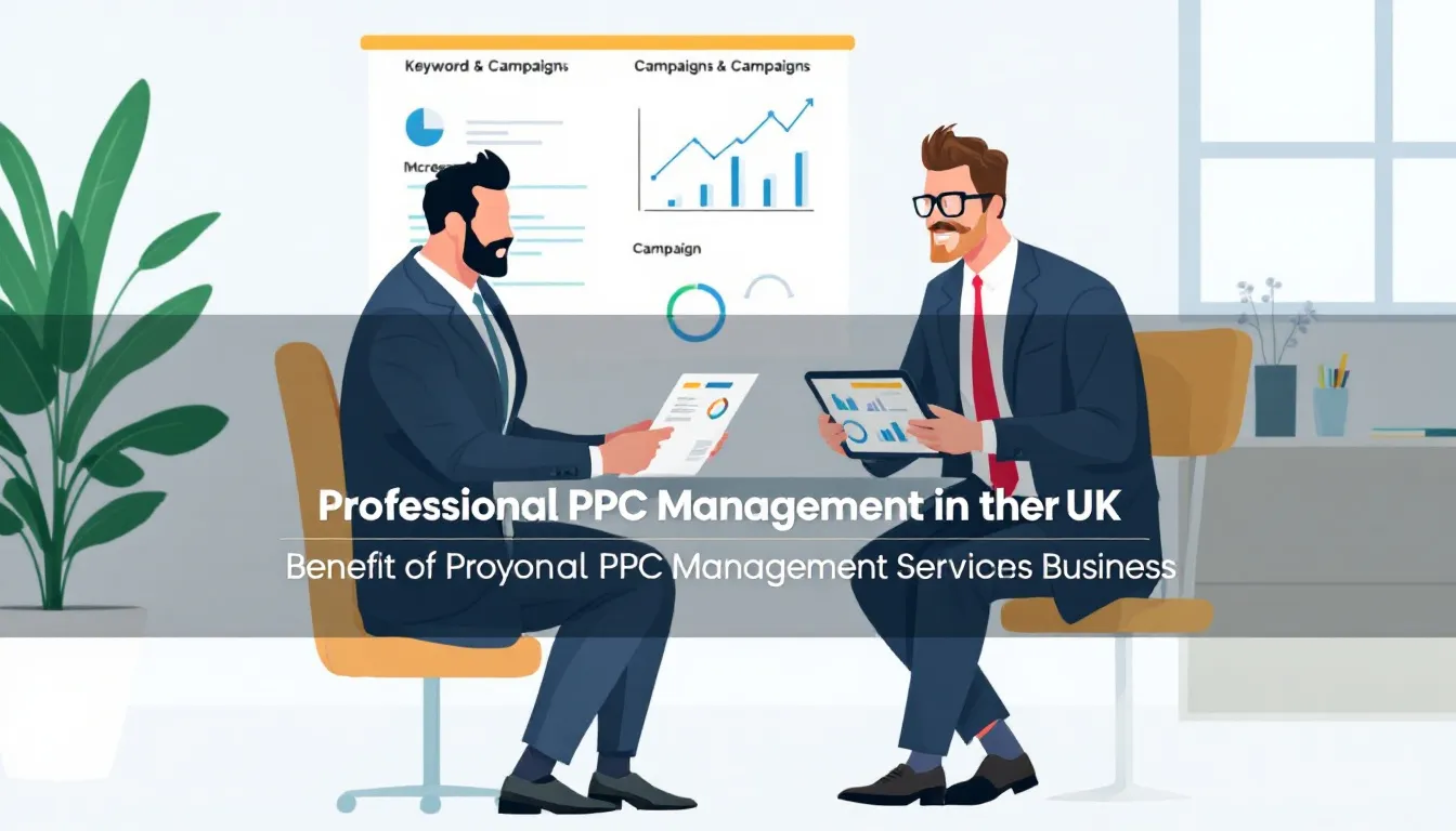 <p>The image illustrates the advantages of professional PPC management services in the UK, showcasing elements like data-driven strategies, effective ad campaigns, and ongoing monitoring to optimize ad spend. It emphasizes the role of a dedicated PPC agency in achieving measurable results and attracting high-quality leads through targeted advertising and keyword research.</p>