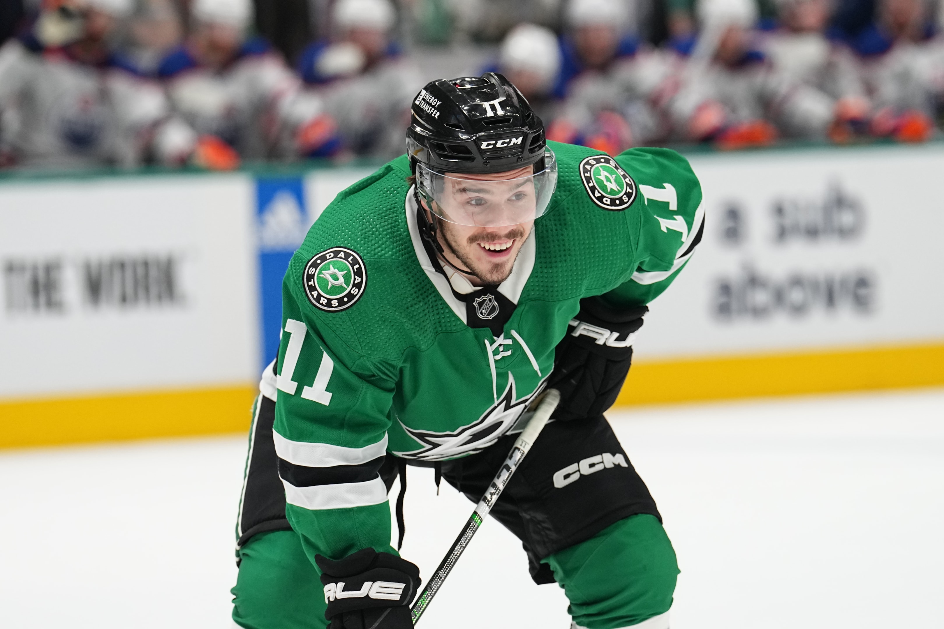 Logan Stankoven of the Dallas Stars skates against the Edmonton Oilers at the American Airlines Center on May 25, 2024 in Dallas, Texas.