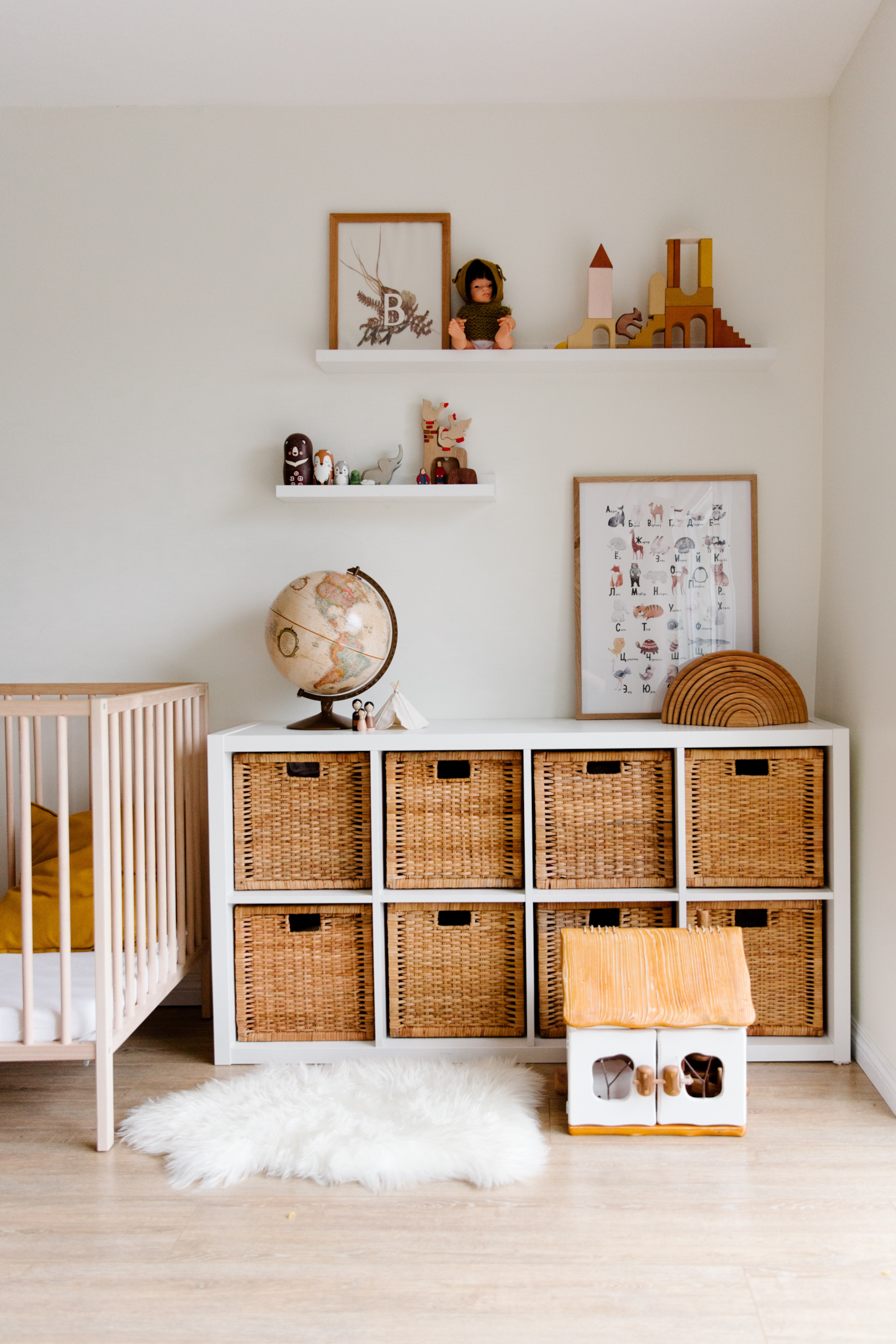 Photo by Tatiana Syrikova: https://www.pexels.com/photo/interior-of-children-bedroom-with-wooden-furniture-and-toys-and-globe-placed-on-shelves-in-room-3932930/