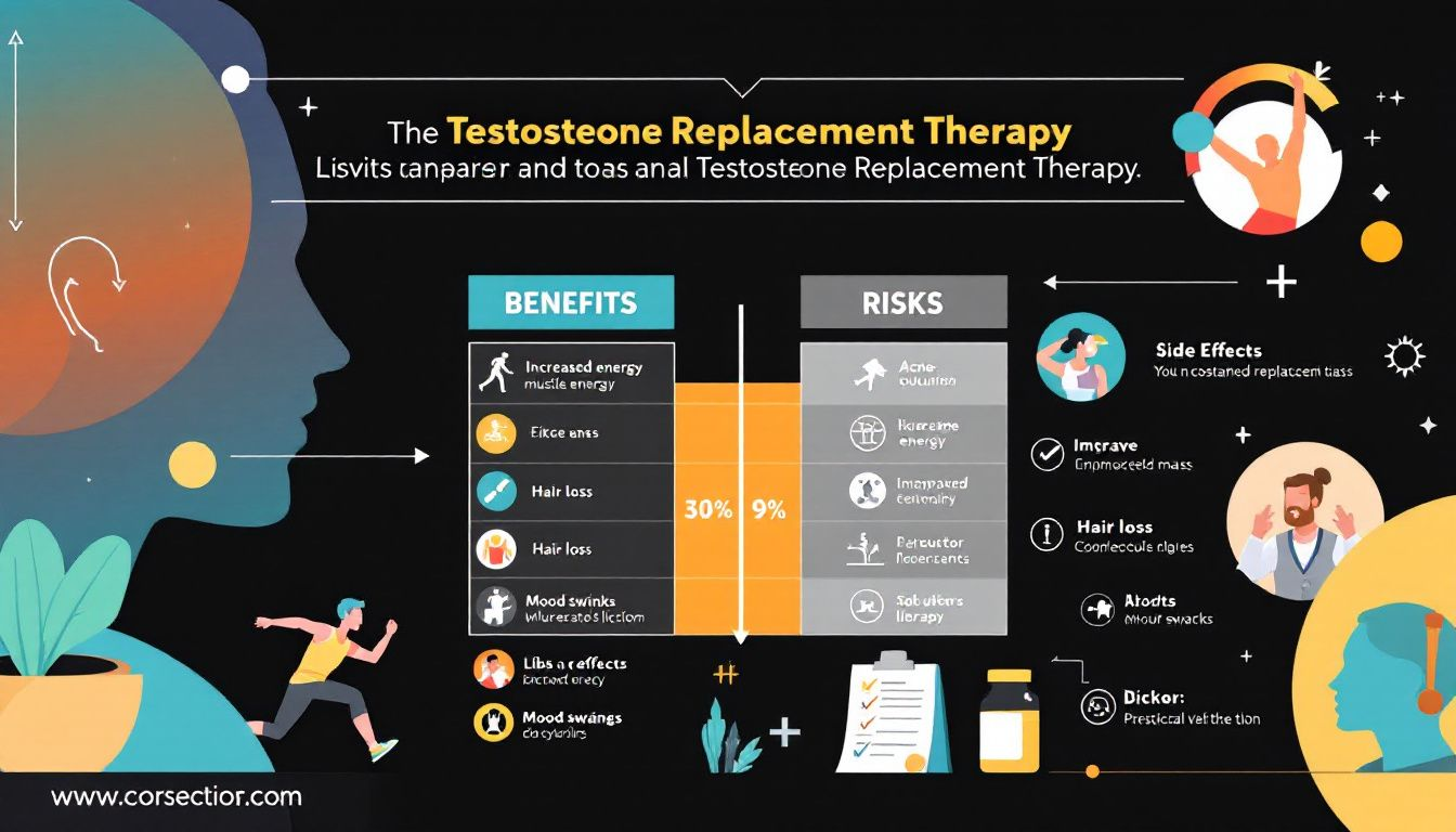 Comprehensive Guide to Testosterone Replacement Therapy in Australia 4 Benefits and risks of testosterone replacement therapy.