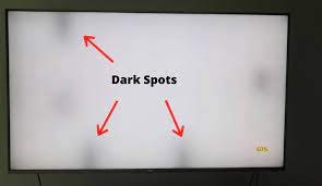 What causes dark shadow on tv screen