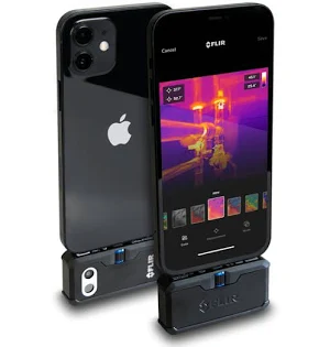 example FLIR ONE Pro Thermal Imaging Camera measures temperatures by color