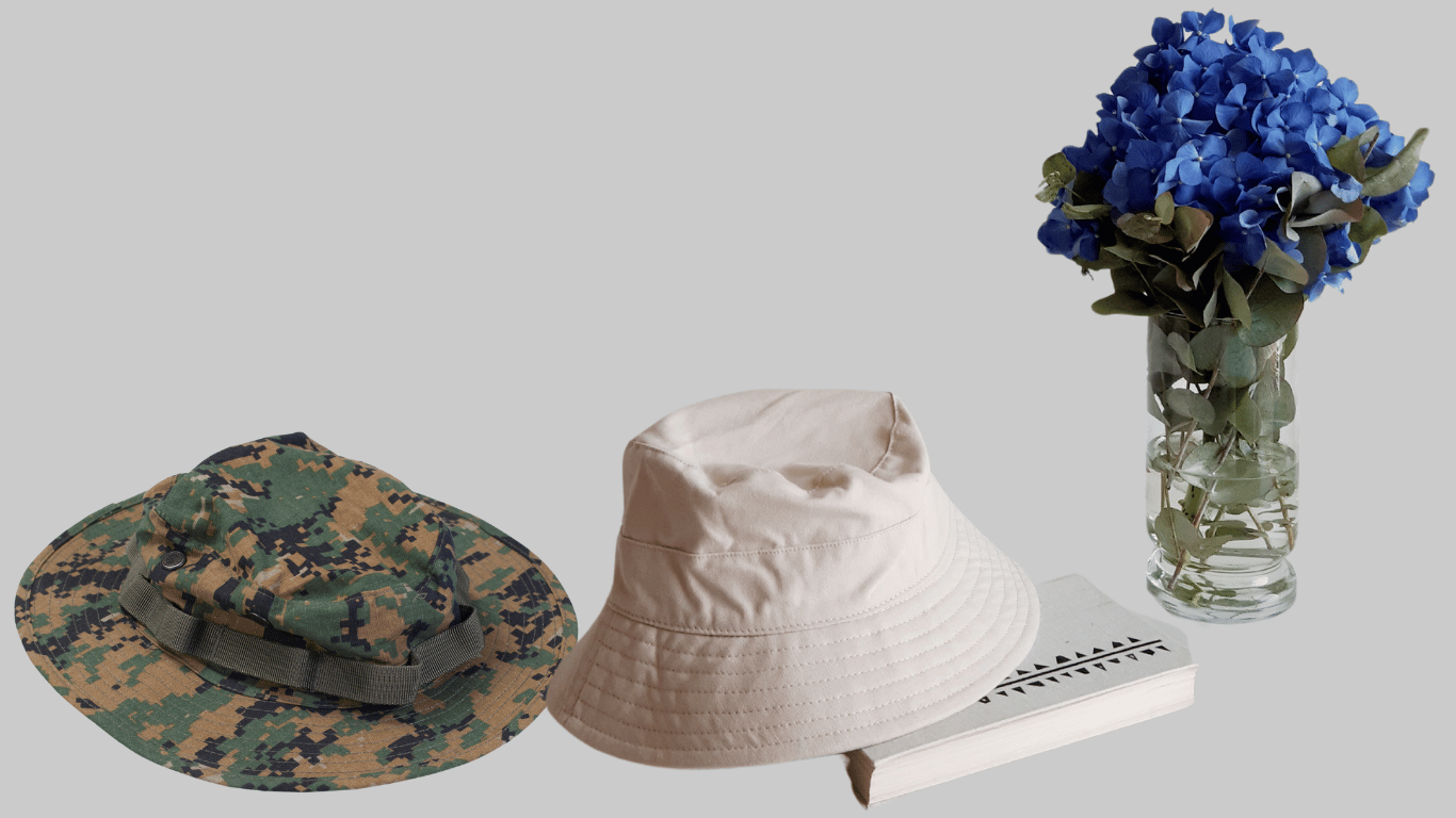 design difference of boonie and bucket hat