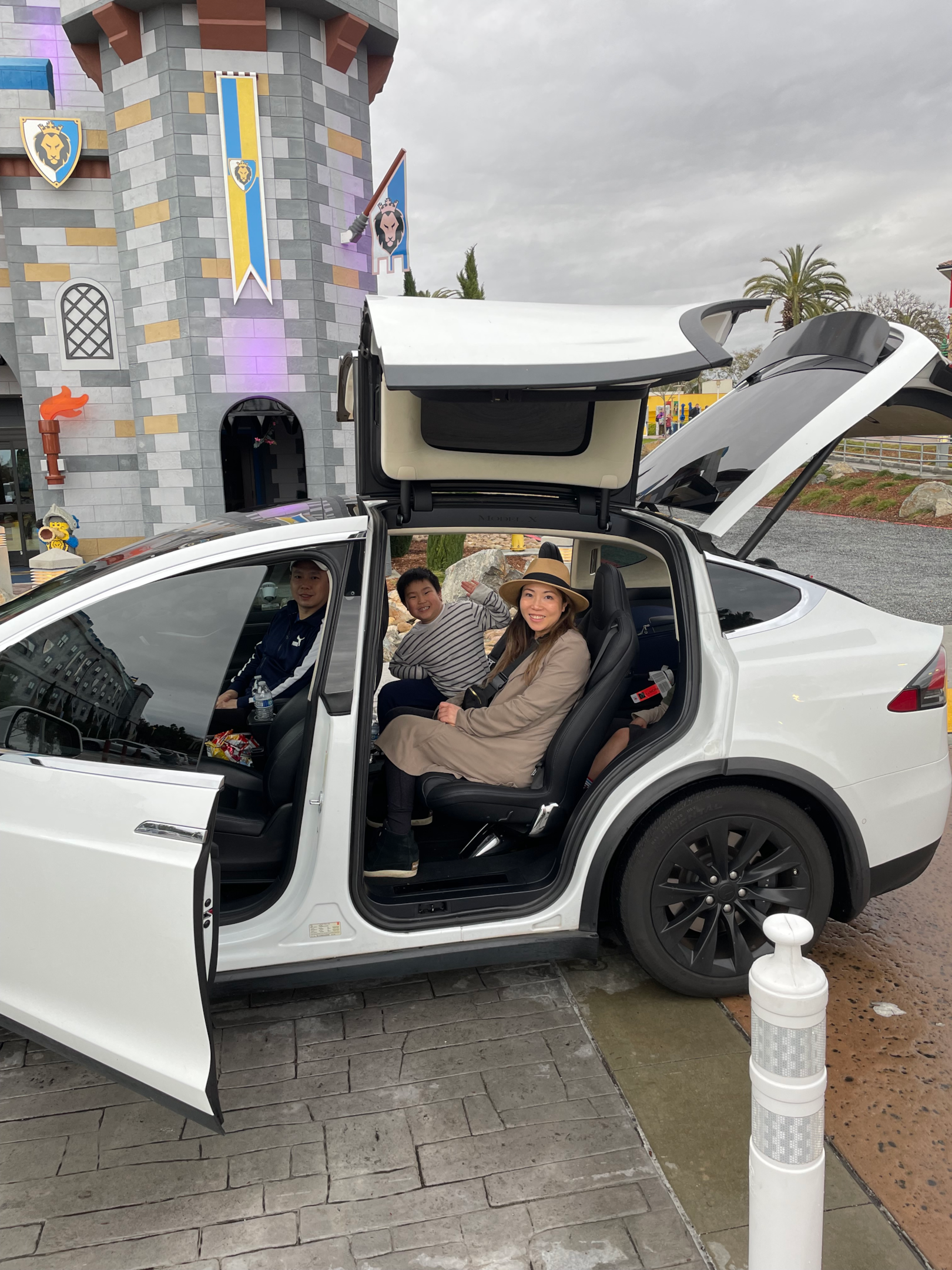 Disneyland private car service - White Tesla Model X