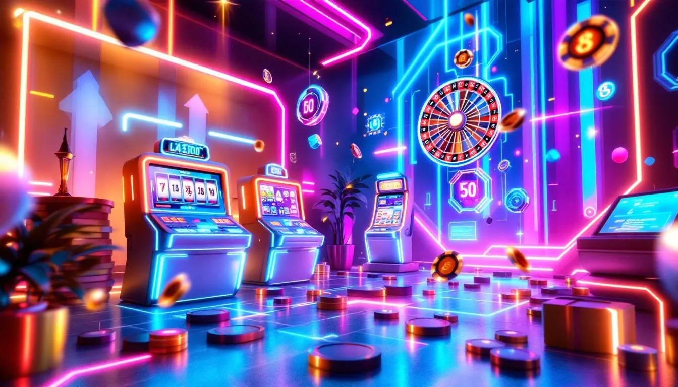 Jogos de cassino online populares, como caça-níqueis e roleta.