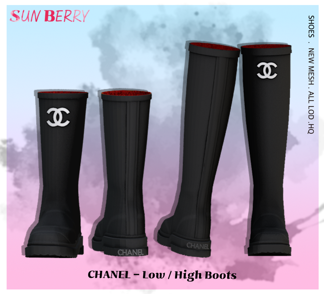 Chanel High and Low Boots Set