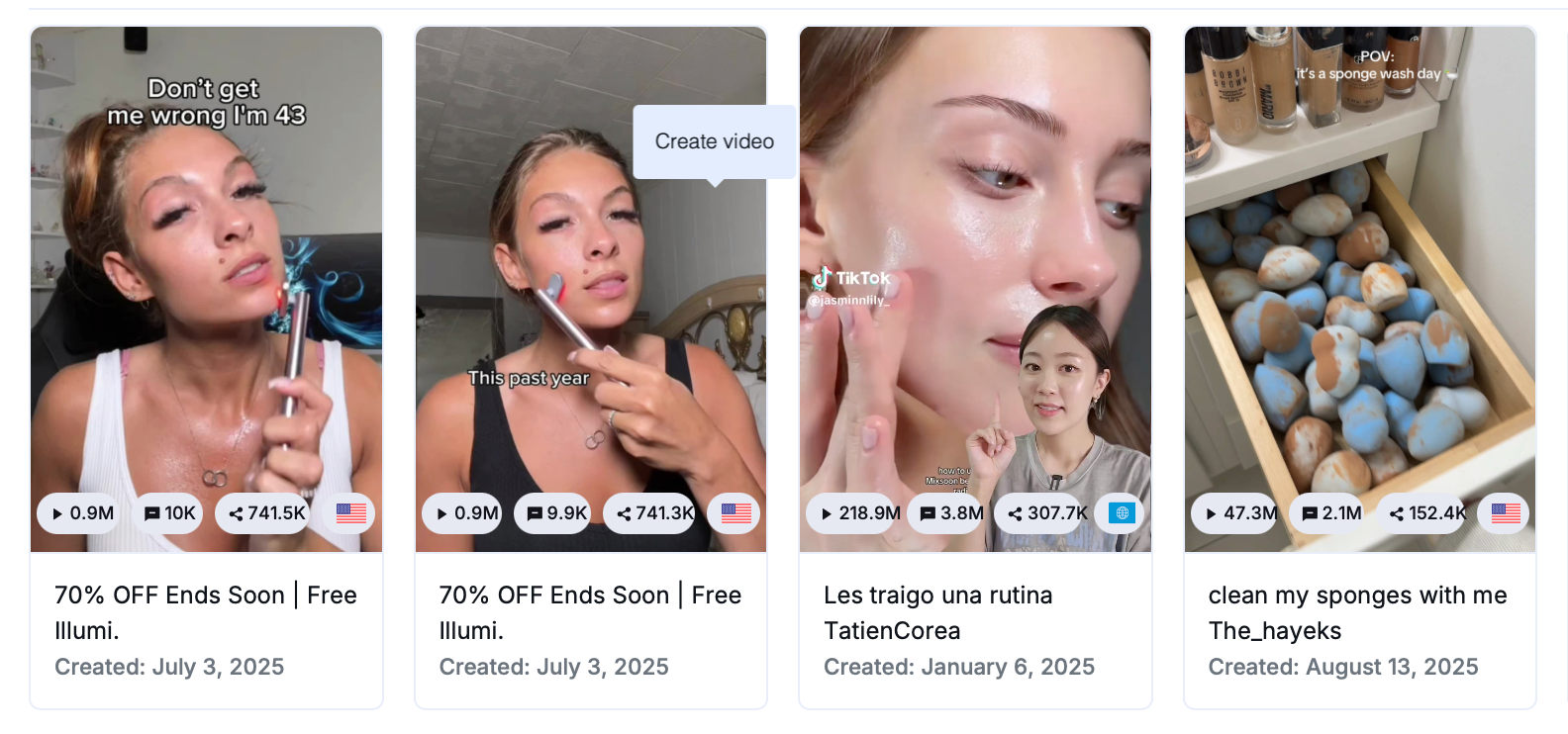 viral tiktok products - beauty products