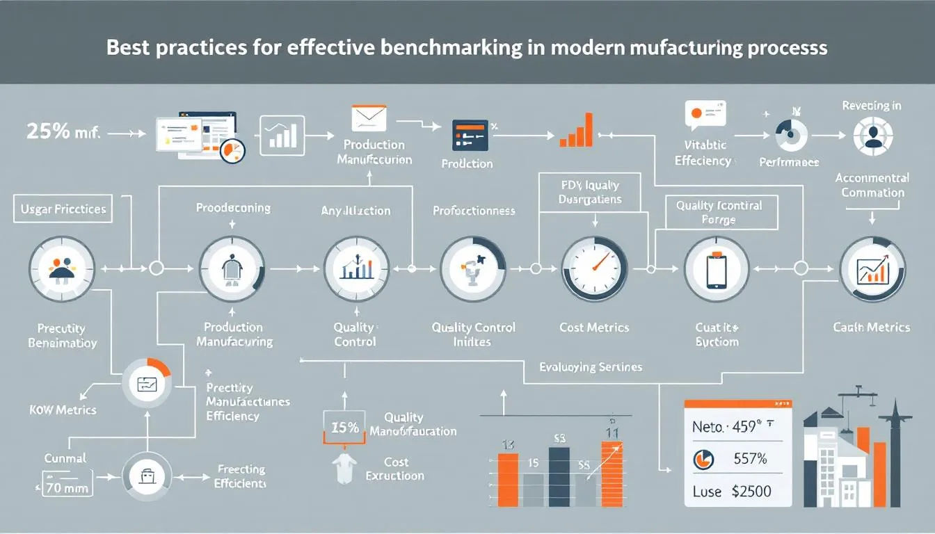 An illustration of best practices for effective benchmarking, featuring a checklist of strategies.