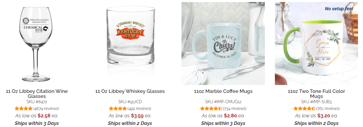 year marks glassware