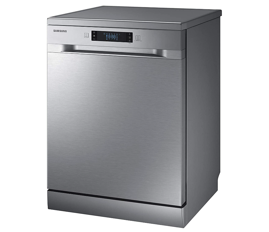 Samsung 7 programmes 14 place settings Free standing Dishwasher, Silver - DW60M6050FS, 1 Year Warranty