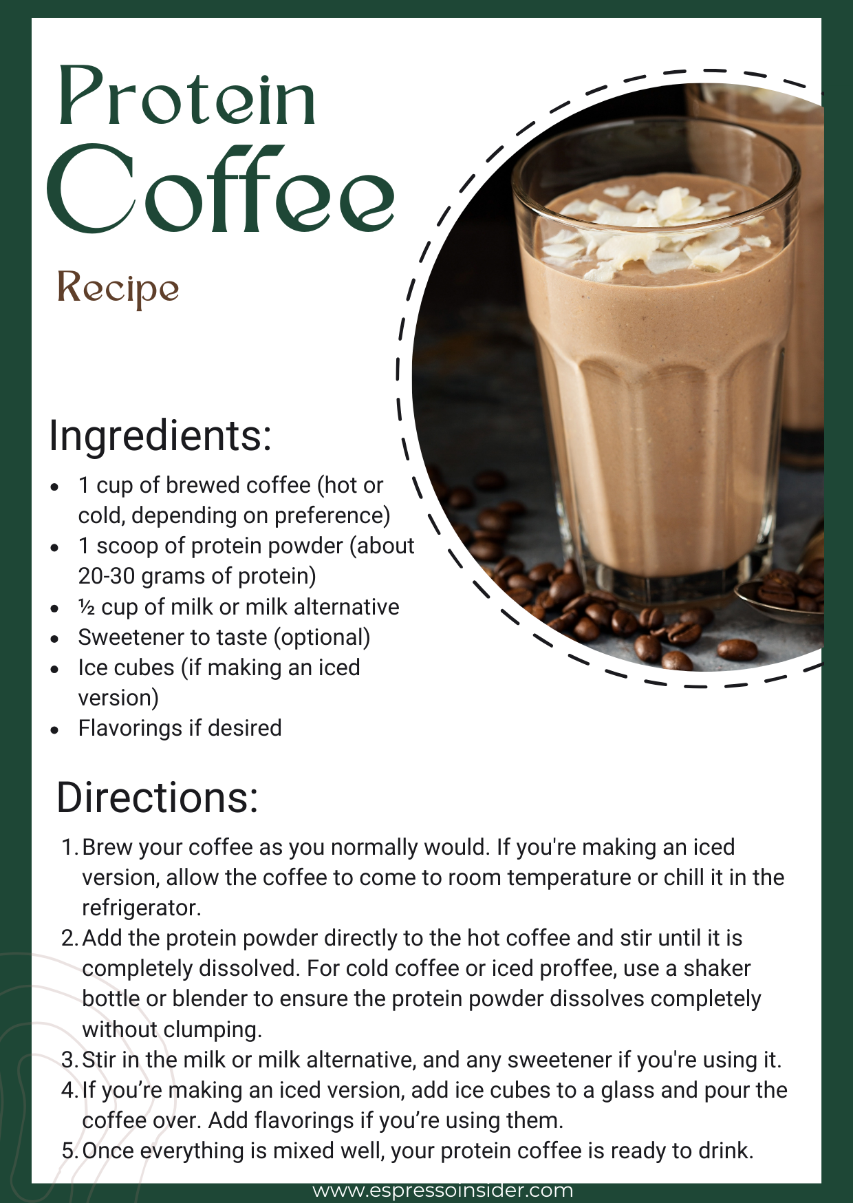 Protein Coffee Recipe Energize Your Morning Sip Back And Relax 4448