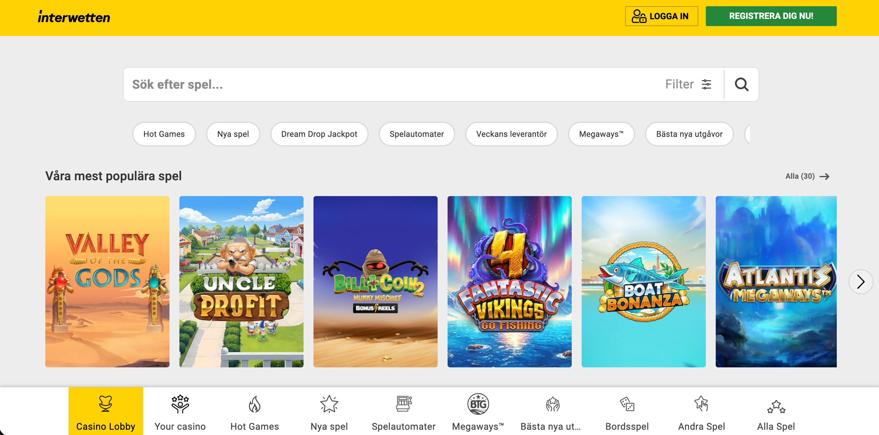 Interwetten casino utbud - spela ansvarsfullt