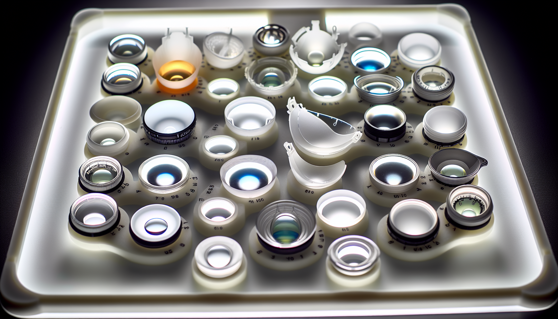 Photo of multifocal intraocular lenses