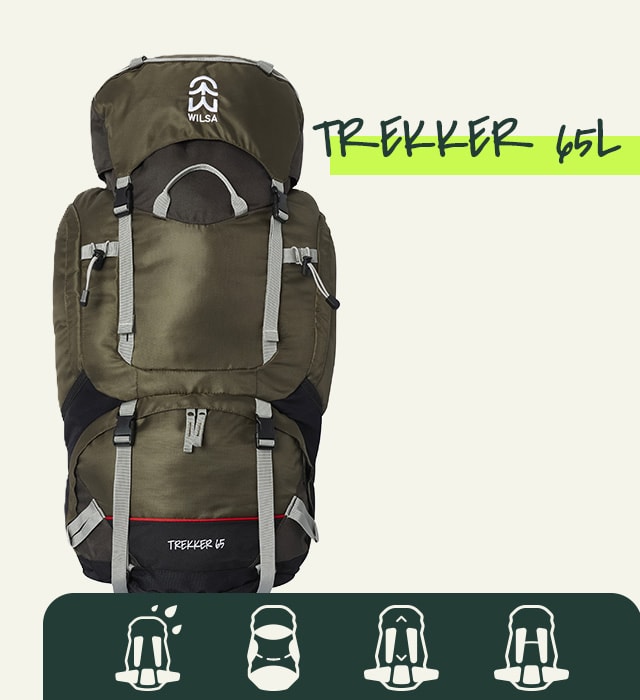 sac à dos pour grande randonnée trekker 65 litres wilsa outdoor