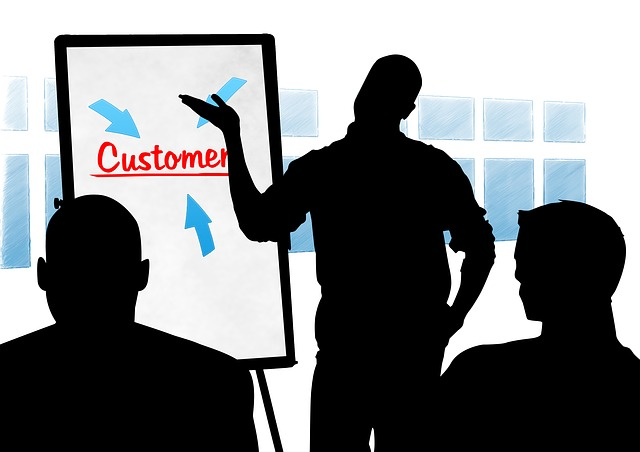 silhouettes, men, company, customer service training
