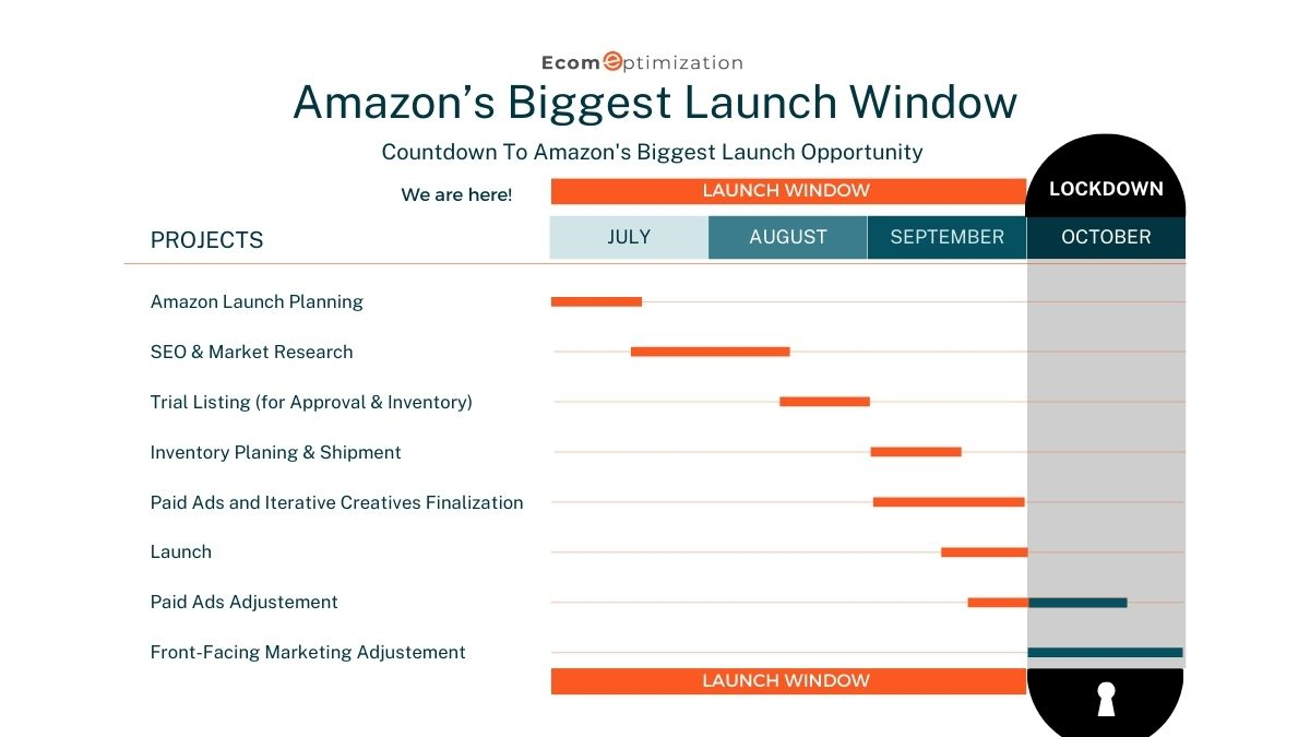 The successful Amazon Product Launch Windowd by month