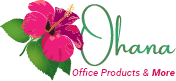 Ohana office procuts logo, business credit, net 30 account