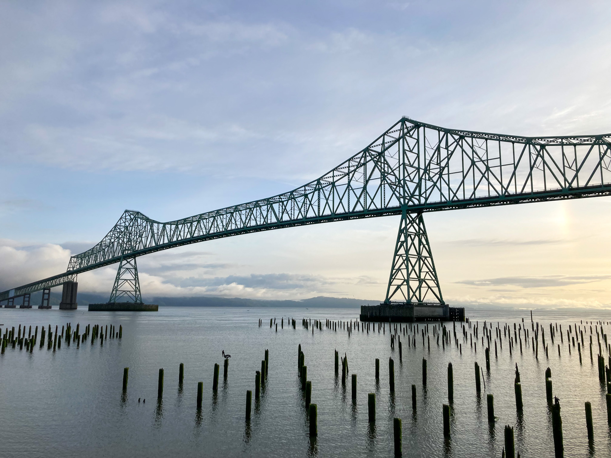 The Astoria-Megler Bridge, one of the best things to do in Astoria, Oregon.