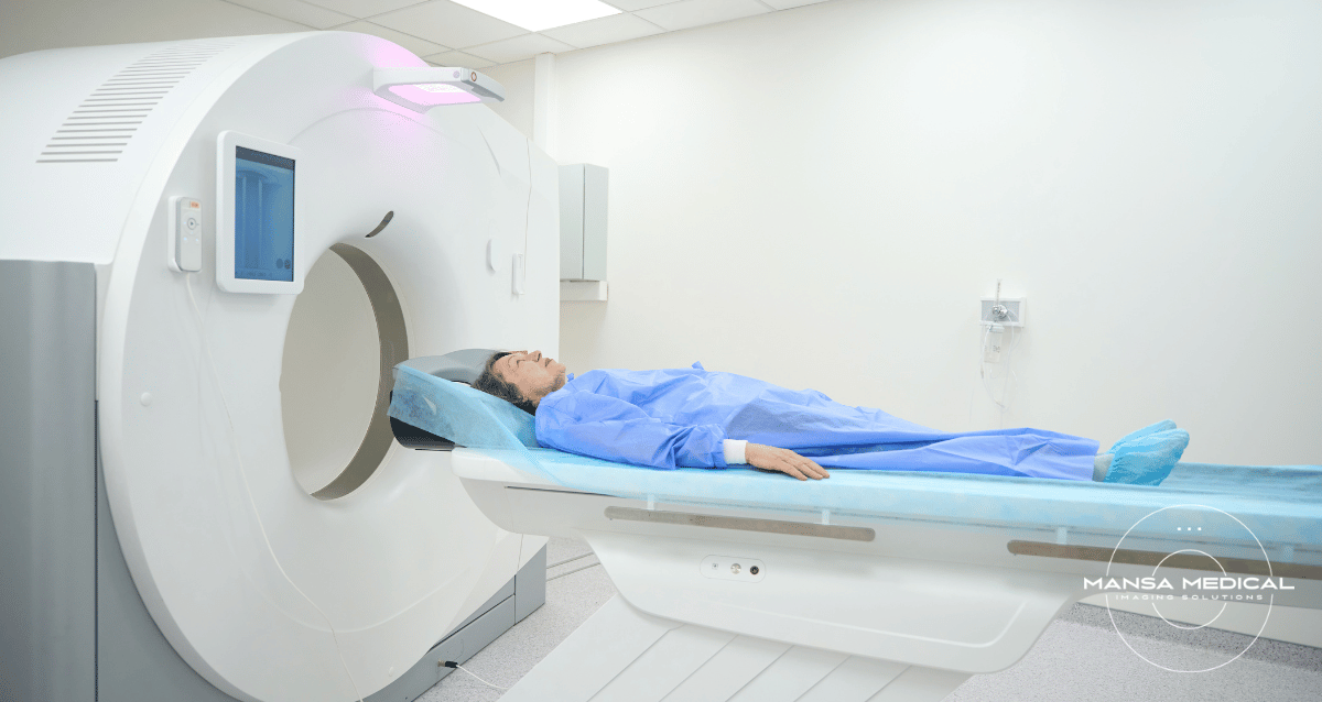 A picture of a MRI machine with financing options