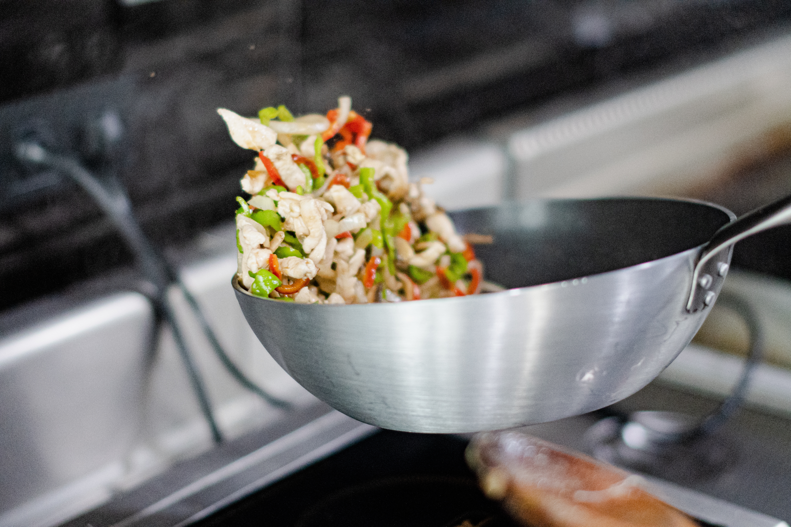 Stir frying is the most popular method of Chinese cooking.