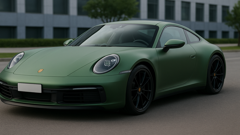 Matte Green Porsche 911
