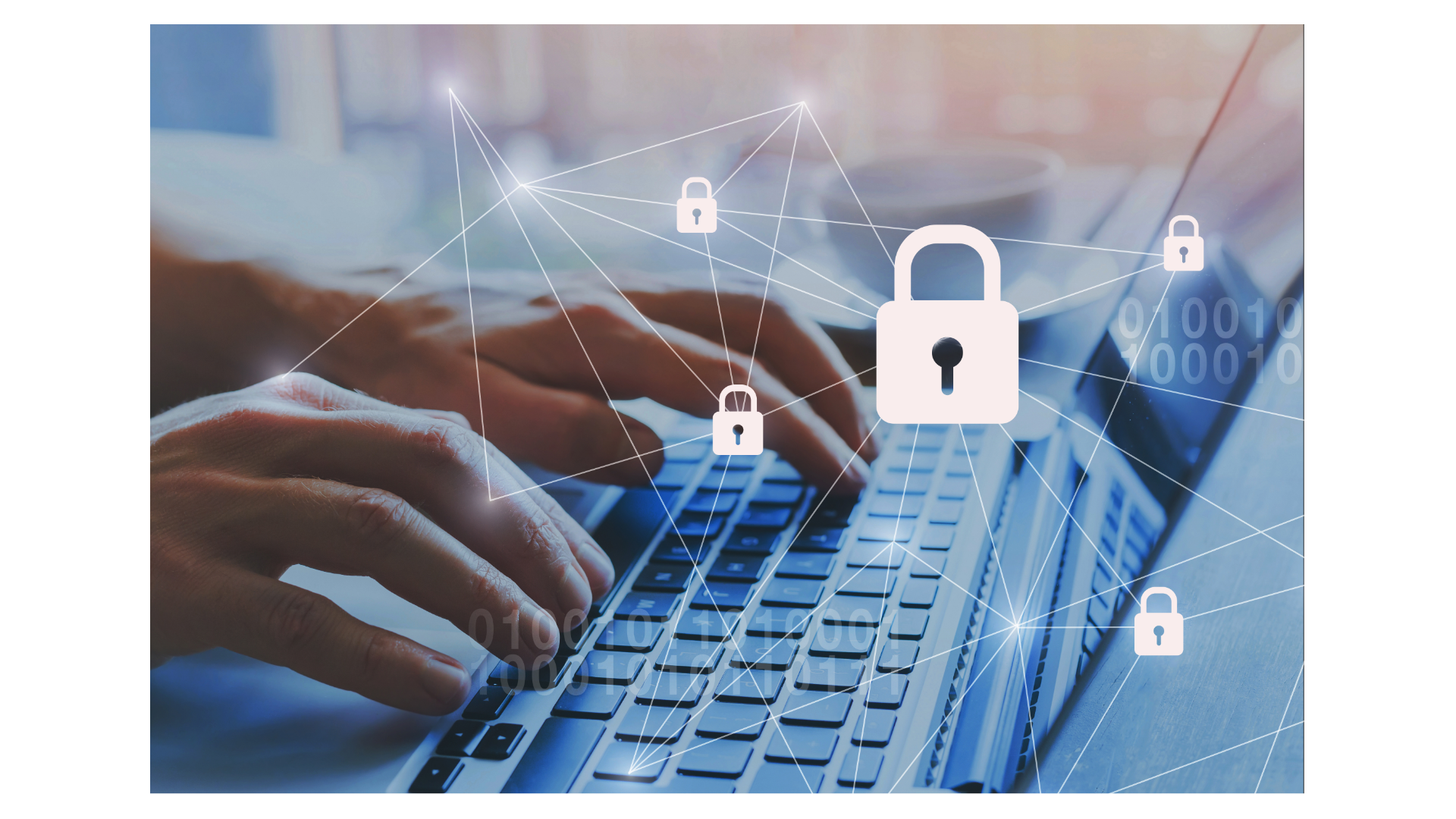 An illustration of advanced data security features, including encryption and secure storage solutions.