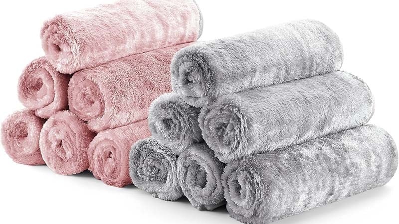 Coral fleece weave towel