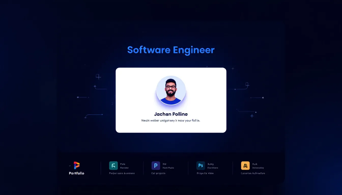 A software engineer showcasing their portfolio.