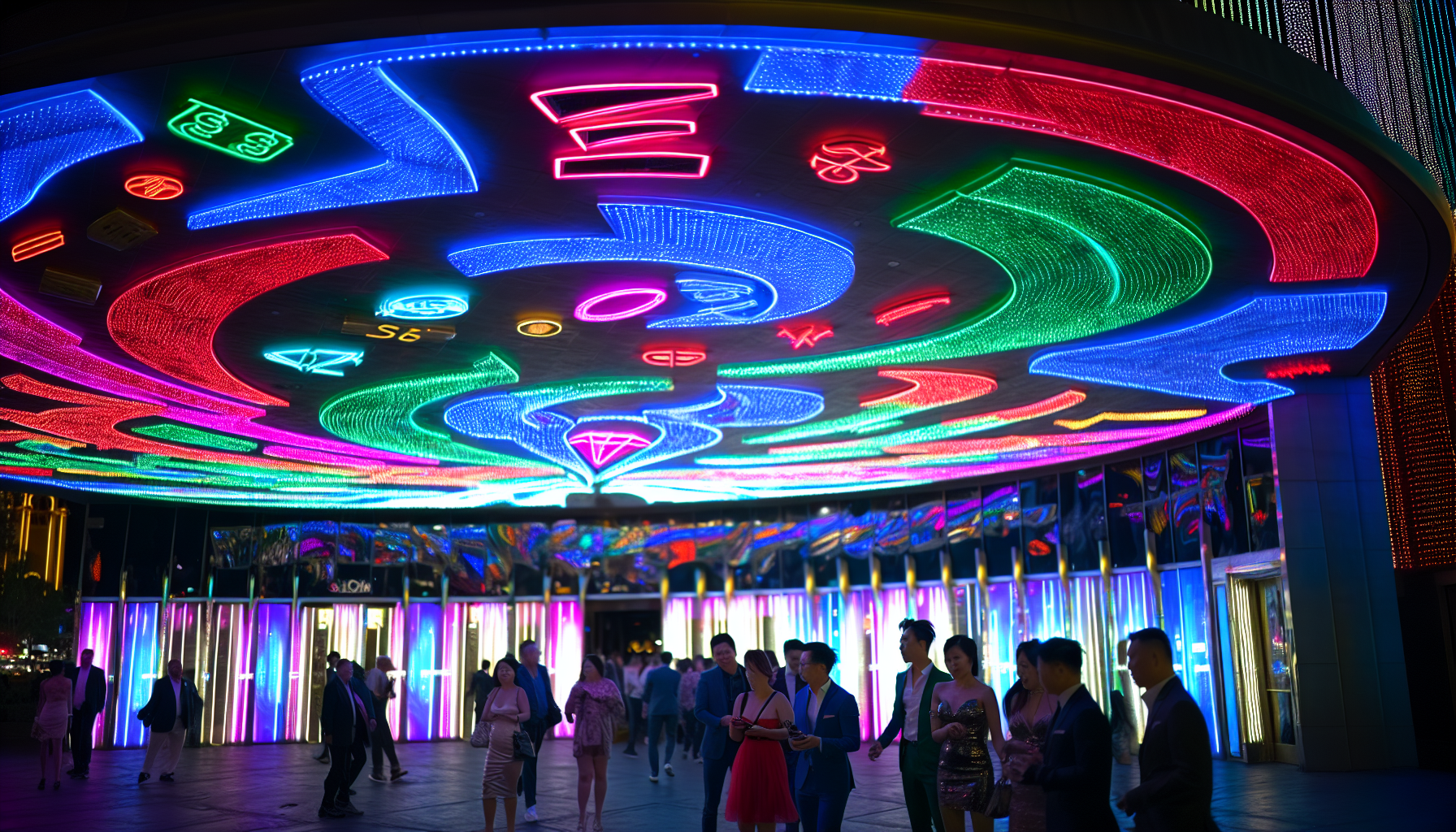Most Generous Casino Bonuses - Image of a casino with neon lights