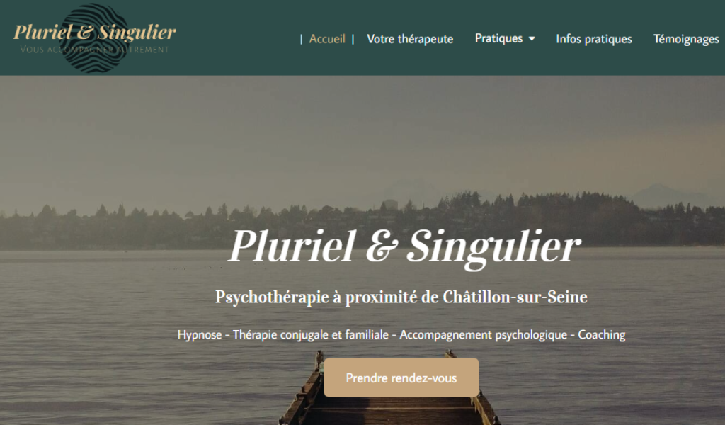 Site vitrine Pluriel & Singulier