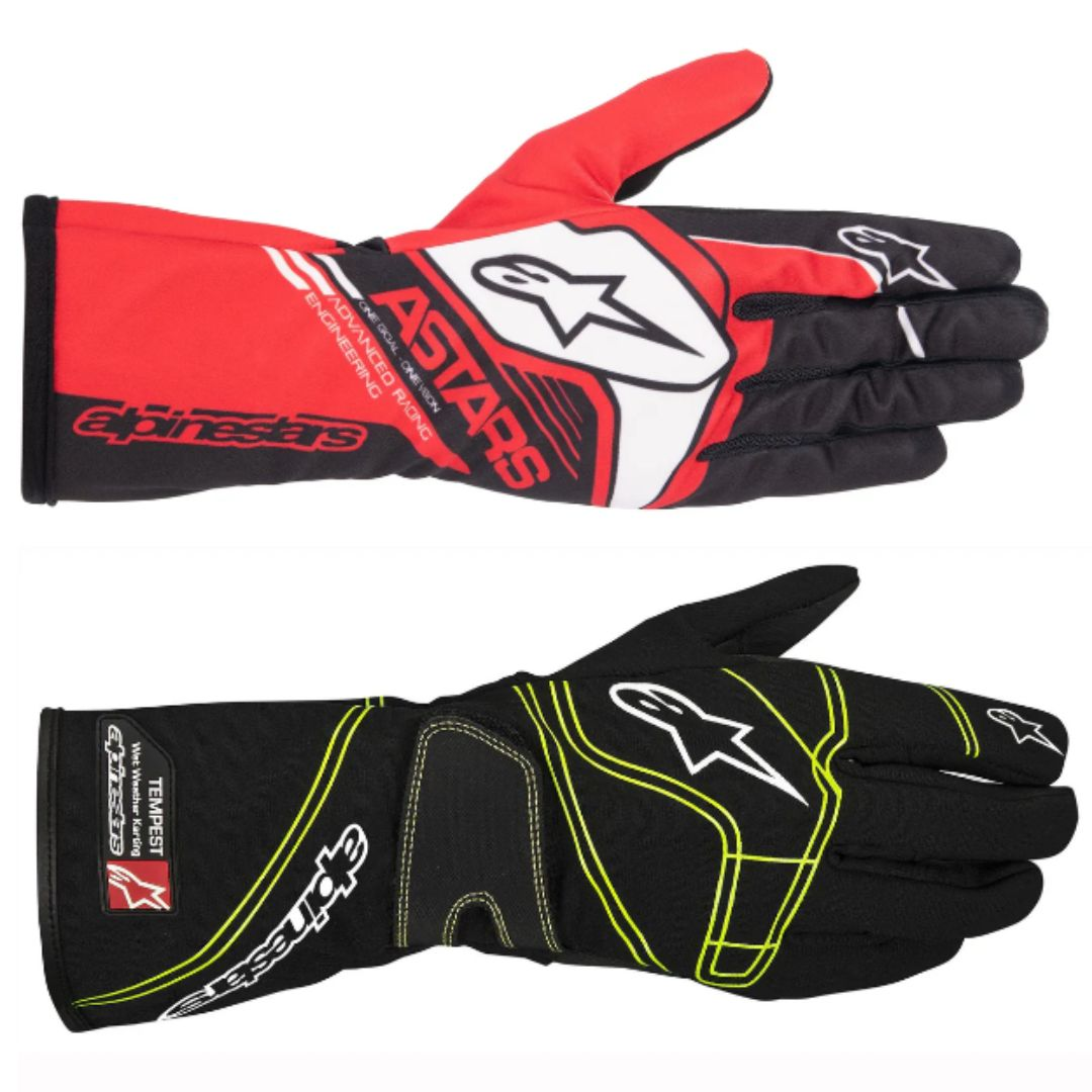 Selection of go kart gloves