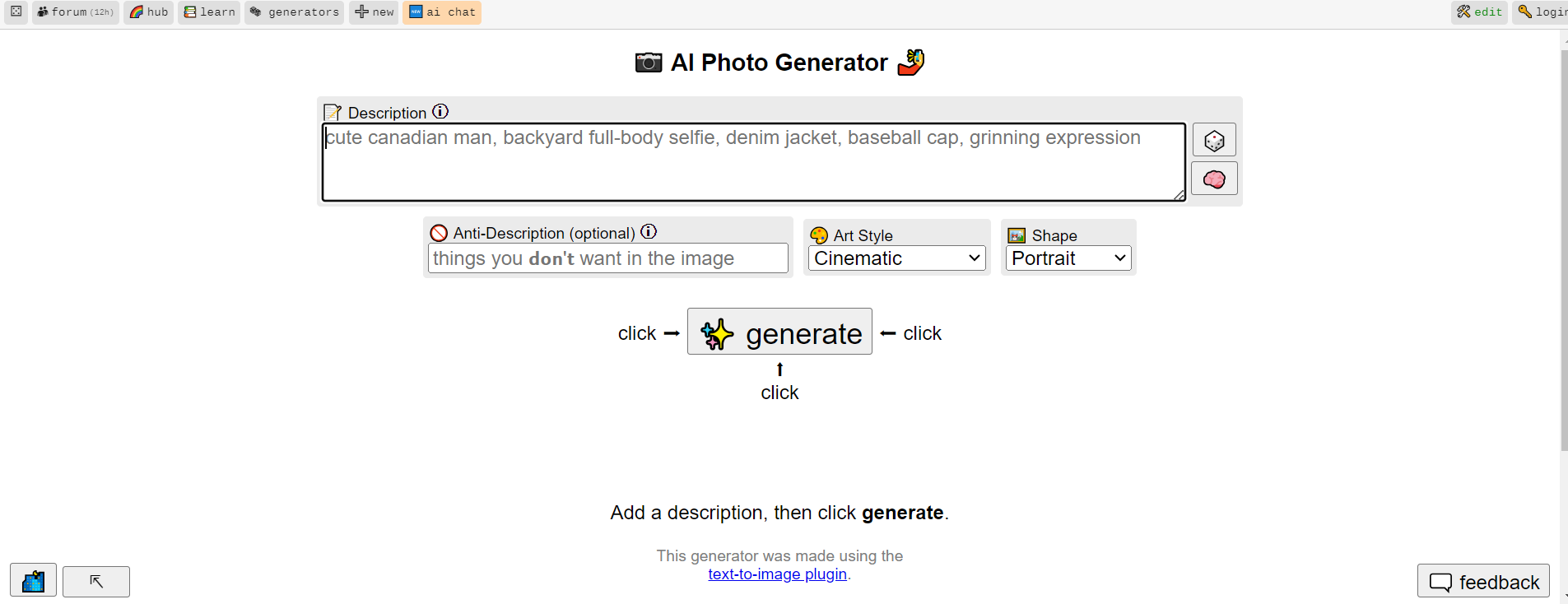 Perchance AI Photo Generation