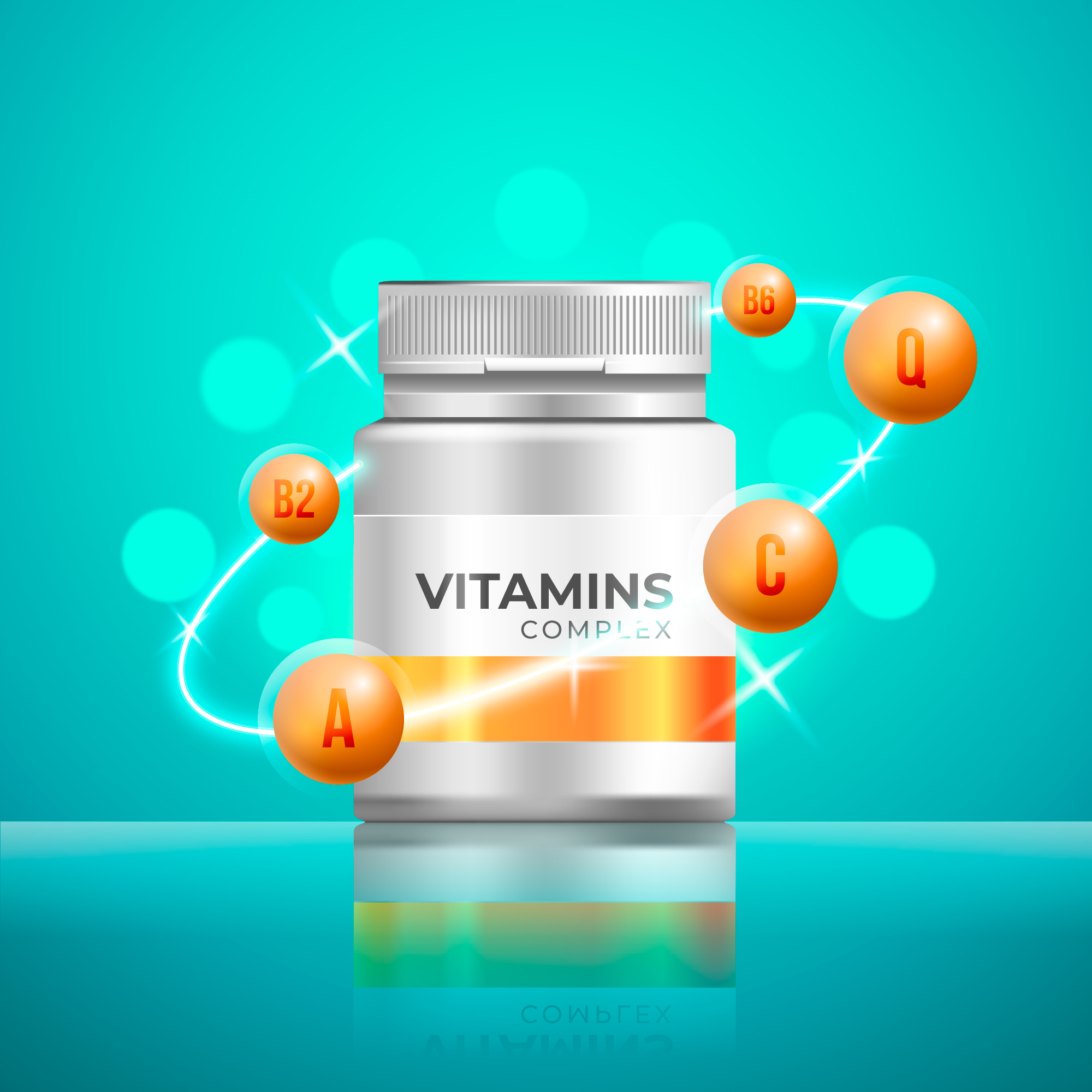 Vitamins are part of a healthy and complete diet.