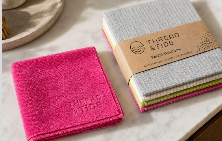 Custom Branding Swedish Cloth vs Microfiber Cloth