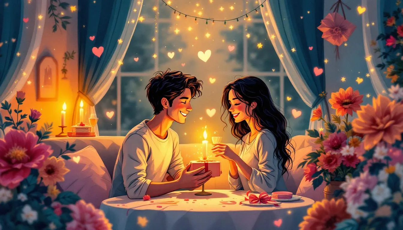 Celebrating a special occasion with thoughtful gifts and surprises.