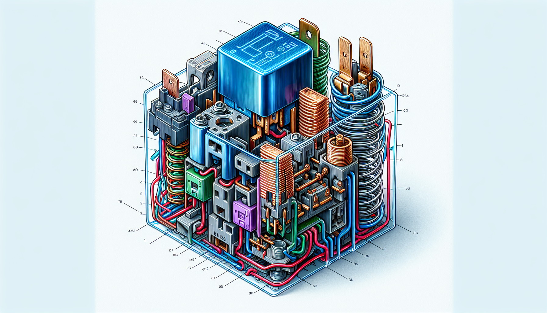 An illustration of an automotive relay