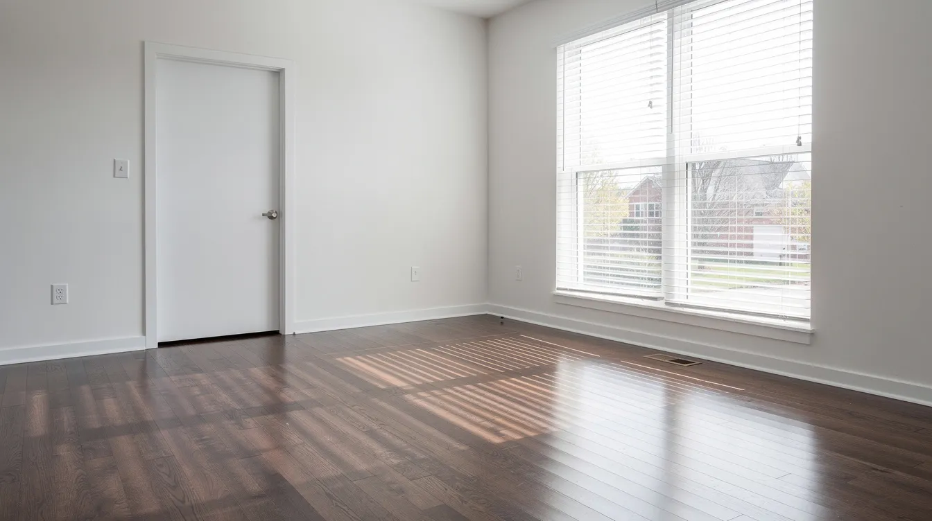 The image depicts a spacious and tidy living room that has been professionally cleaned out, showcasing a clutter-free environment. The absence of unwanted items reflects the efficient junk removal services provided, ensuring a stress-free and cleaner space for homeowners.